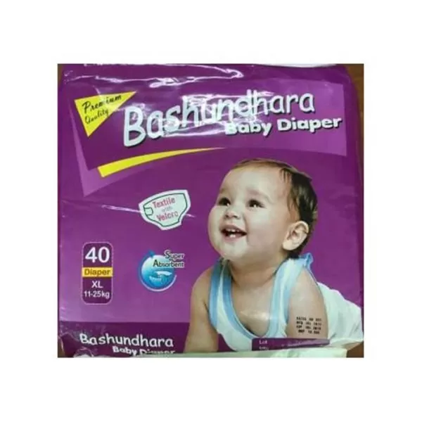 Bashundhara Baby Diapers 40pcs | Buy Baby Diaper online in BD