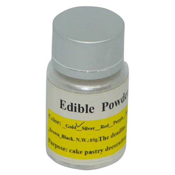 Edible-Powder-Silver-color