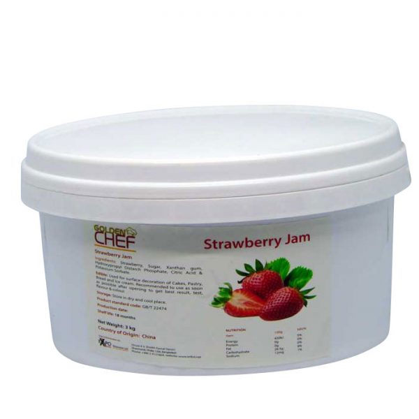 Golden Chef Strawberry Jam 3kg | Strawberry Filly in bd