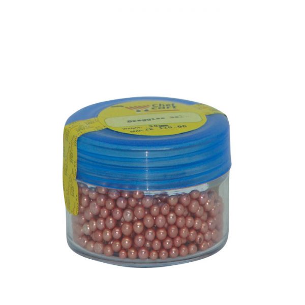 Edible Pink Sprinkle Pearl 30gm | sprinkles price bd