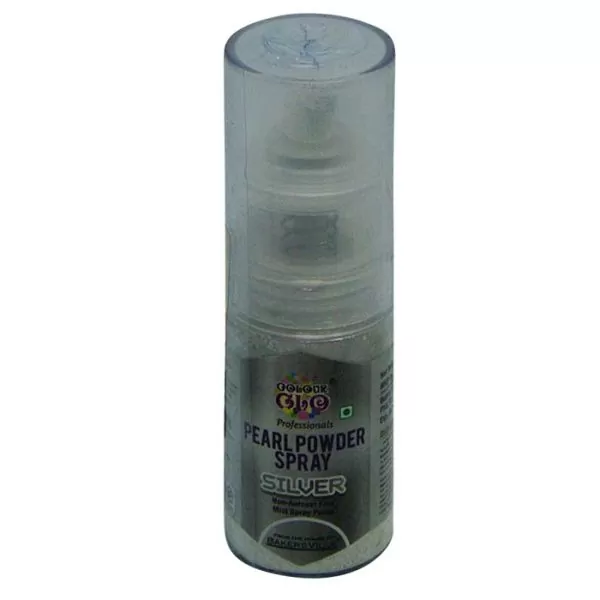ColourGlo Pearl Powder Spray Silver | baking spray bd