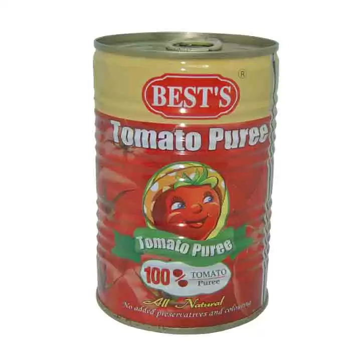 Tin tomato puree