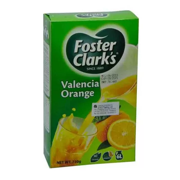 Foster Clark’s Valencia Orange Drinking Powder 750gm price bd
