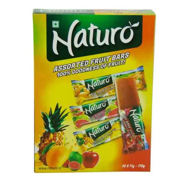 Naturo Assorted Fruit Bars 10pcs Pack