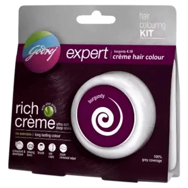 Godrej Expert Creme Hair Colour 4.16 Burgundy | Hair Color price