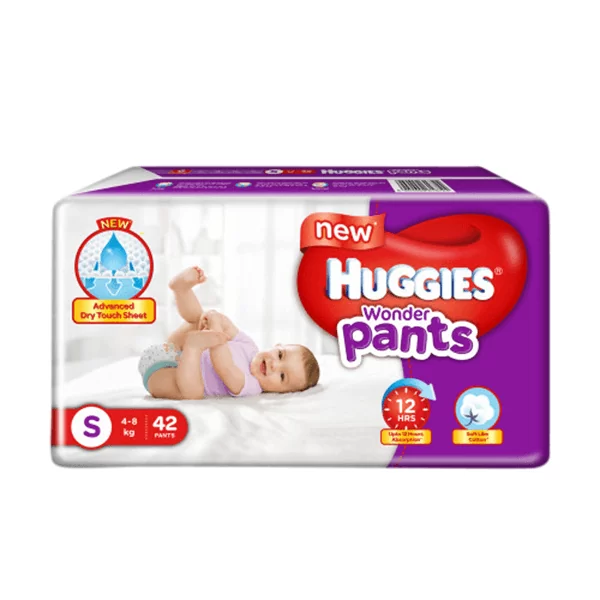 Huggies Small Diapers 4-8Kg 42Pcs | huggies pant diaper price in BD