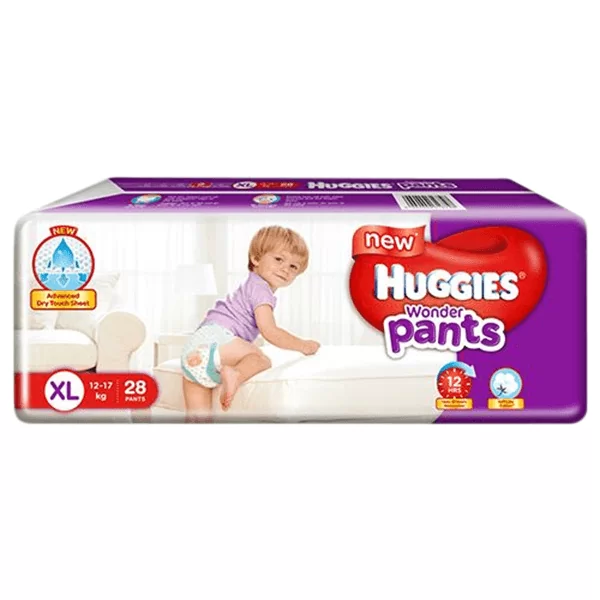 Huggies Wonder Pants diaper XL 12-17Kg 28Pcs | huggies diaper price bd