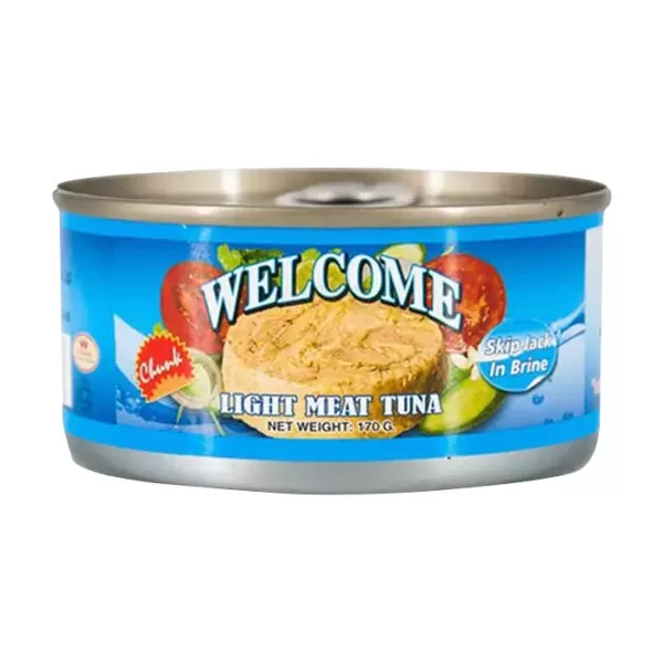 Welcome Light meat tuna in brine can 170g | tuna price in bd